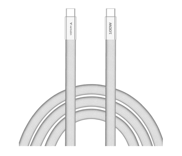 Verbatim SoftTouch USB-C to C cable 100W 120 cm - White - 1607293 - zdjęcie